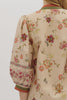 Entro - Dress - Botanical Print Mini - Ecru