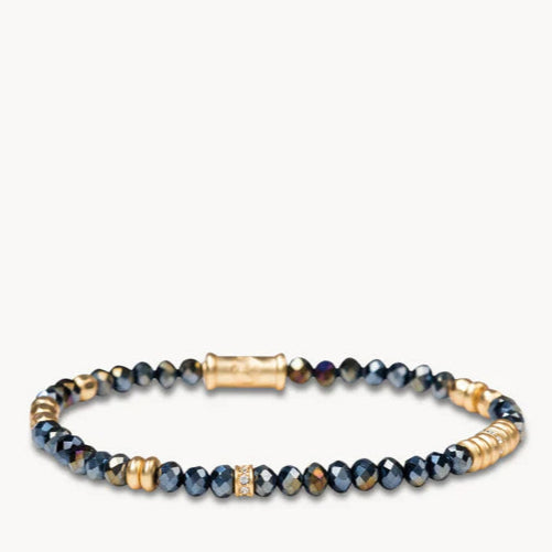 Spartina 449 - Bracelet - Stretch Bracelet 4mm - Iridescent Grey - Findlay Rowe Designs