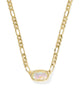 Kendra Scott - Necklace - Elisa Figaro Chain Short Pendant - Gold Iridescent Abalone - Findlay Rowe Designs
