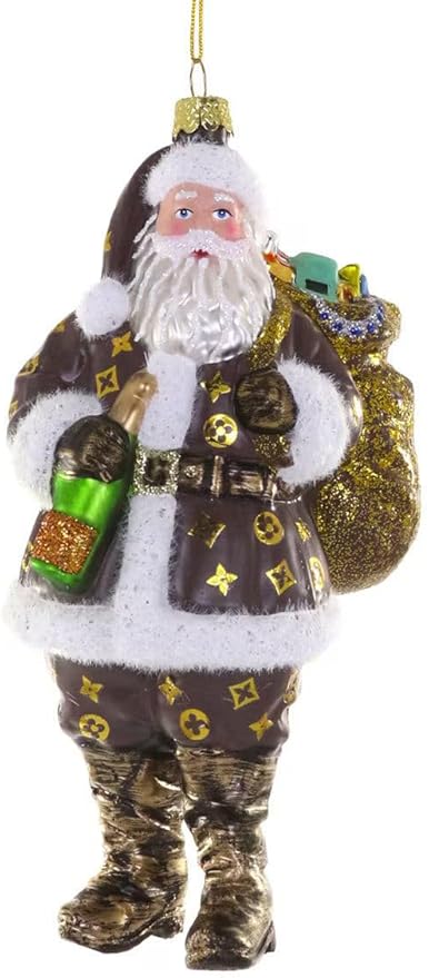 Cody Foster - Ornament - Luxe Santa - Brown