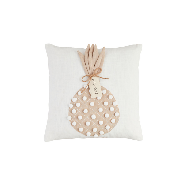 Mud Pie - Pillow - Pineapple with Poms - Findlay Rowe Designs