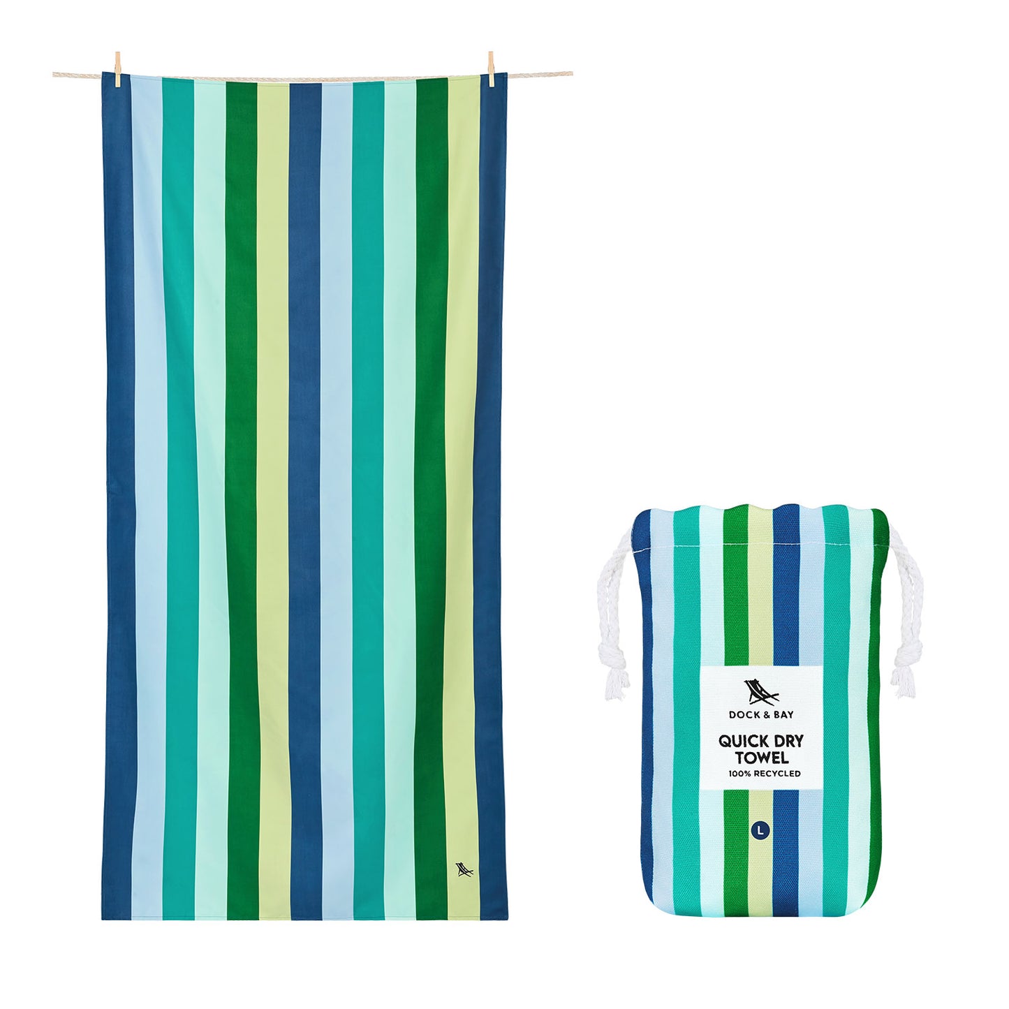 Dock & Bay - Quick Dry Towels - Cool Lagoon - Findlay Rowe Designs