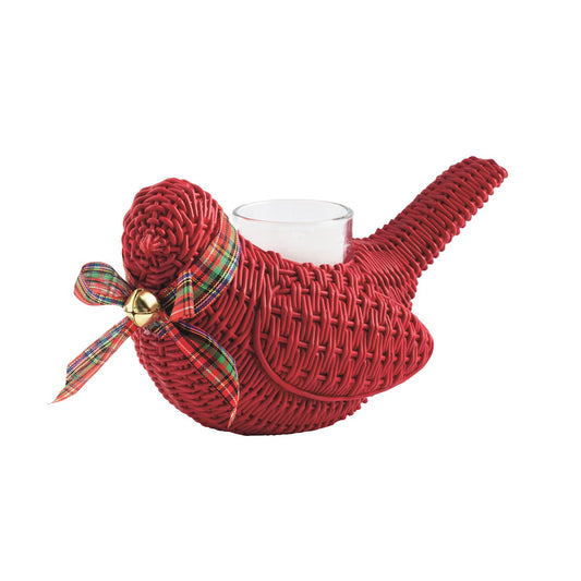 Mud Pie - Votive Set - Wicker Style Cardinal - Findlay Rowe Designs