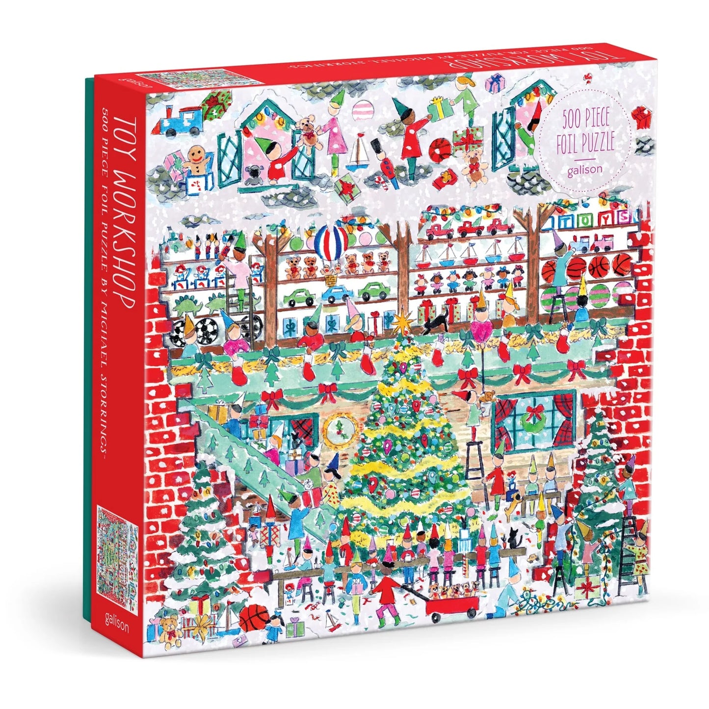 Michael Storrings - Toy Workshop - 500 Piece Foil Puzzle - Findlay Rowe Designs
