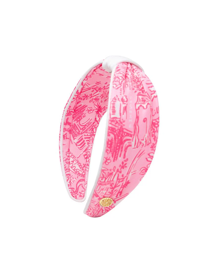 Lilly Pulitzer - Low Knot Headband - Palm Beach Toile - Findlay Rowe Designs