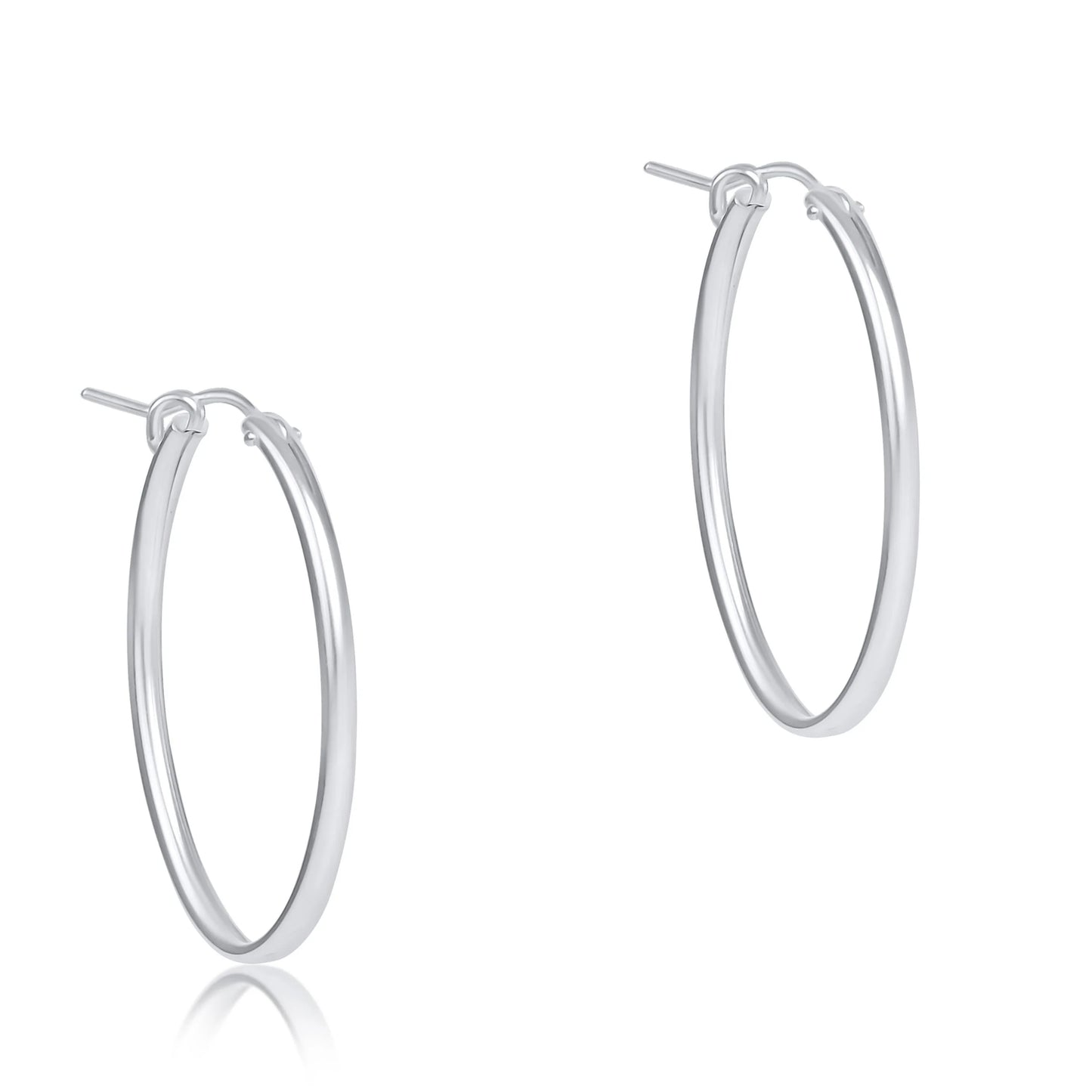 Enewton - Oval Sterling 1 inch Hoop - Smooth - Findlay Rowe Designs