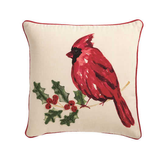Mud Pie - Pillow - Cardinal