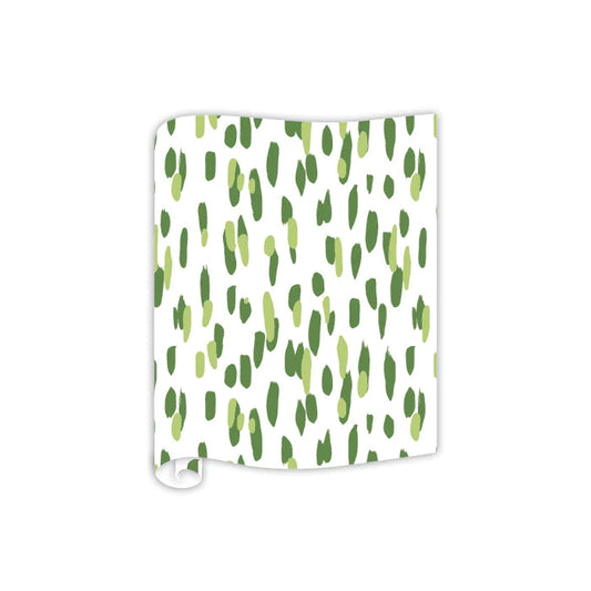 Roseanne Beck- Madcap Cottage Green Clubhouse Dot Paper Table Runner
