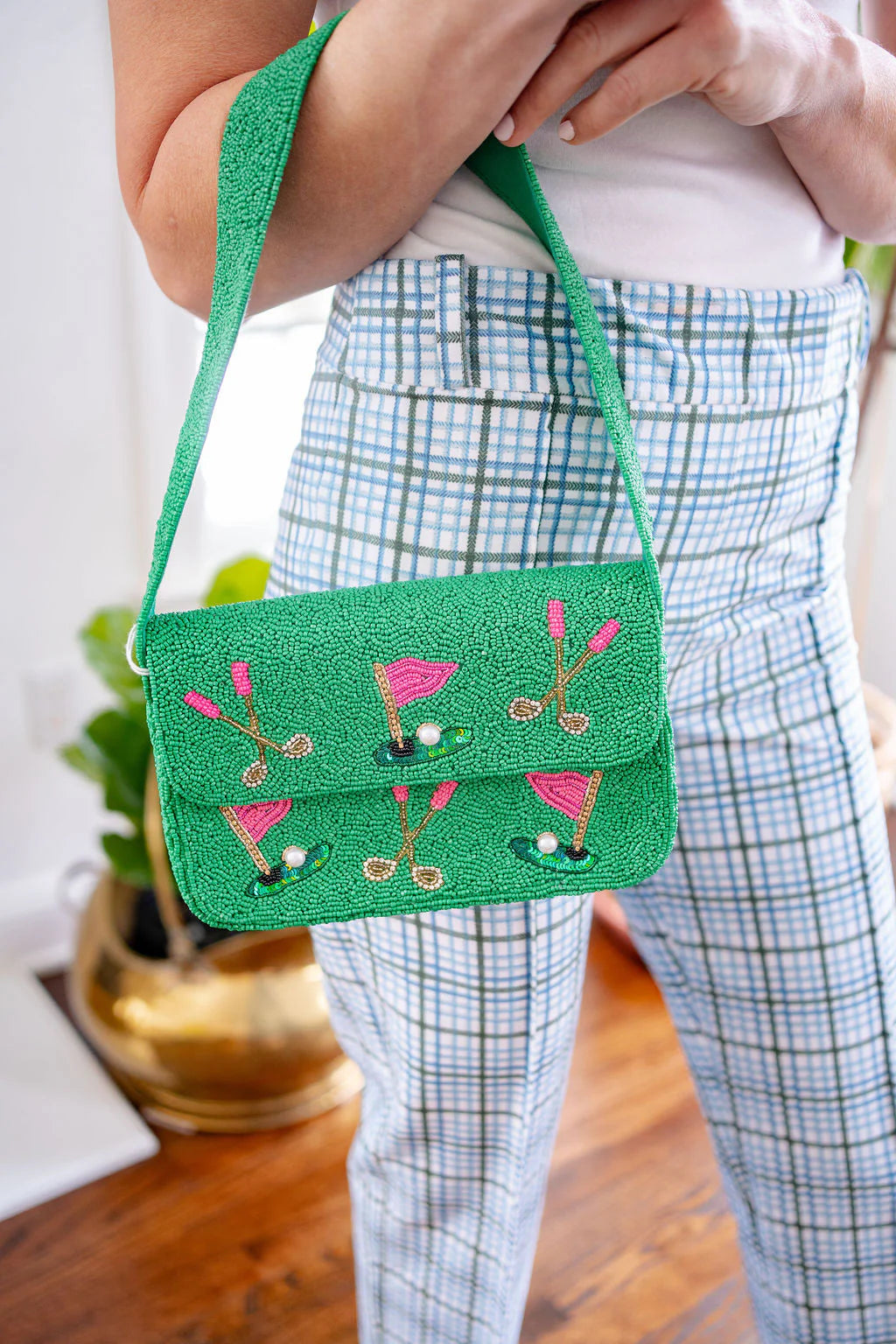 Lisi Lerch - Golf Beaded Shoulder Bag - Findlay Rowe Designs