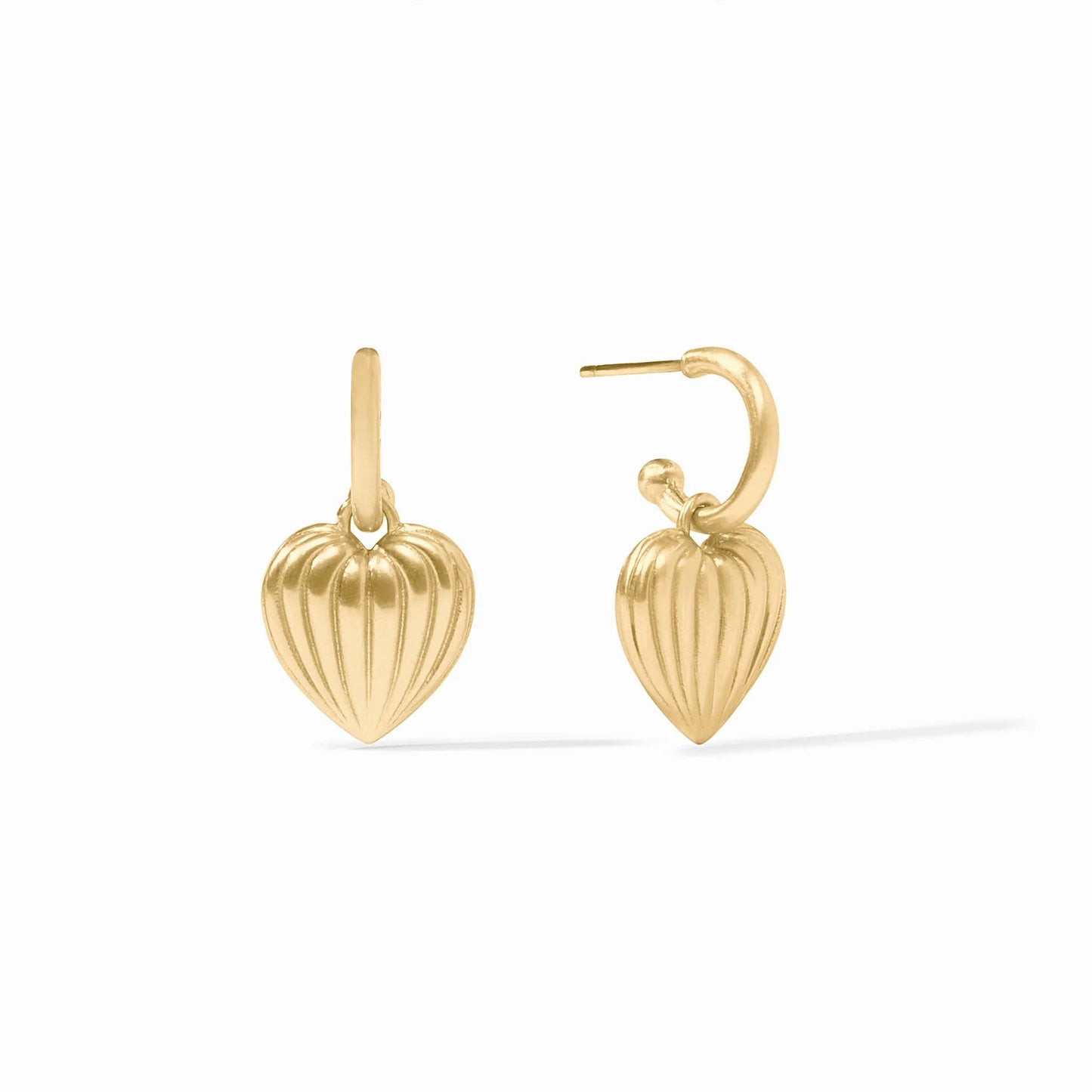 Julie Vos - Earring - Puffy Heart Hoop & Charm - Findlay Rowe Designs