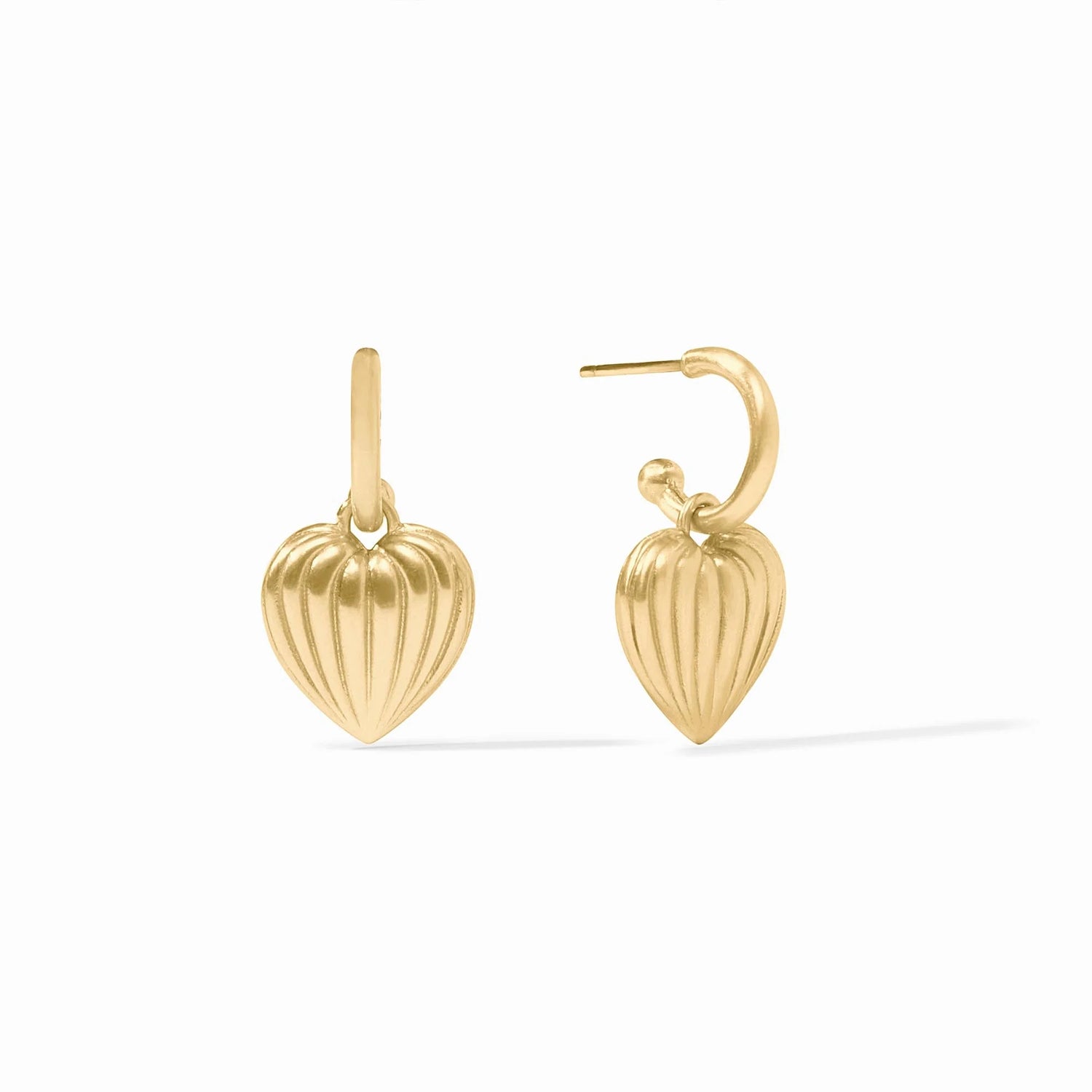 Julie Vos - Earring - Puffy Heart Hoop & Charm - Findlay Rowe Designs