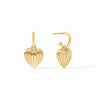 Julie Vos - Earring - Puffy Heart Hoop & Charm - Findlay Rowe Designs