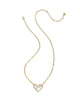 Kendra Scott - Necklace - Gold Ari Heart Statement Gold Short Pendant - Ivory Mother of Pearl - Findlay Rowe Designs