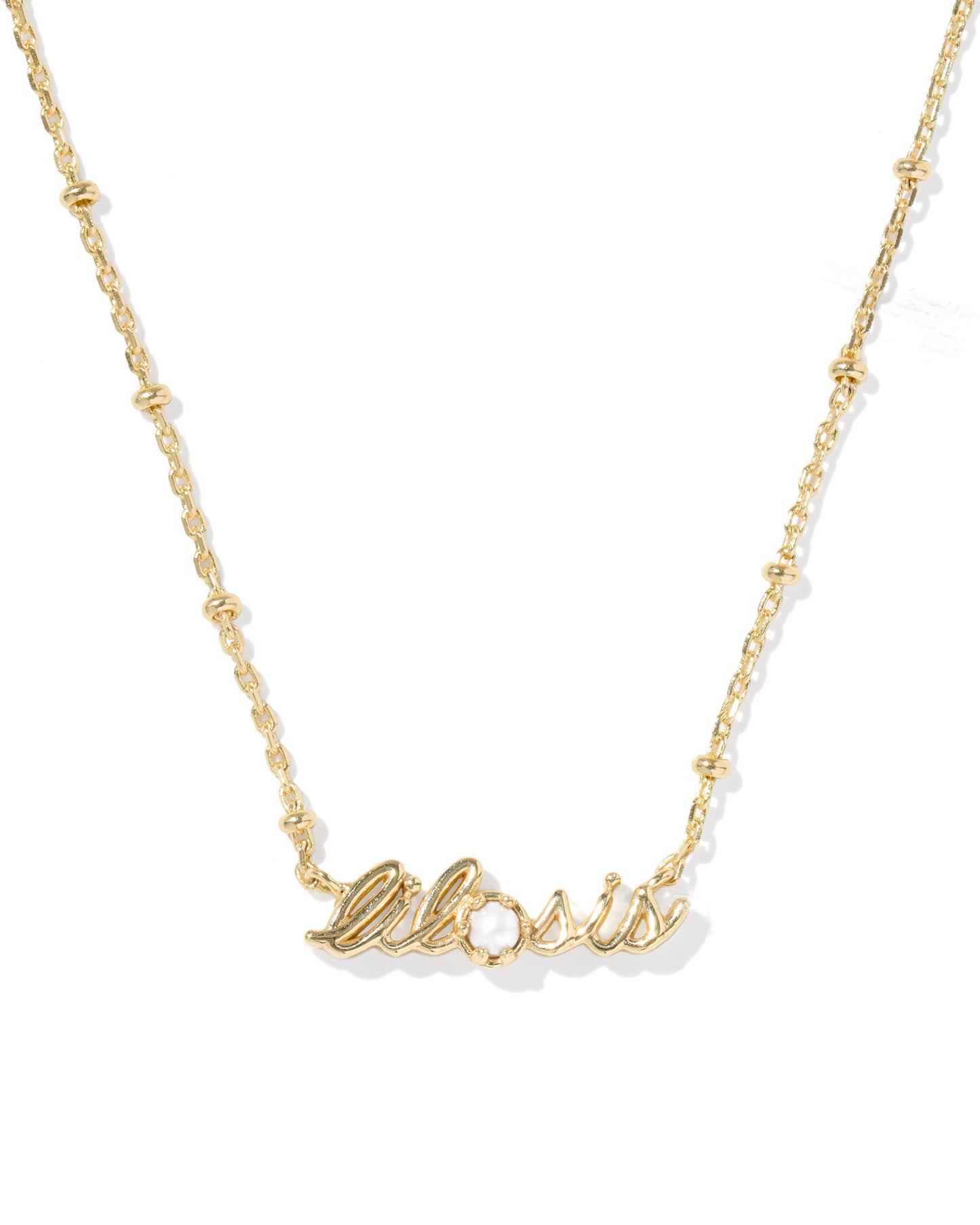 Kendra Scott - Lil Sis Gold Short Pendant Necklace - Gold Freshwater Cultured Pearl - Findlay Rowe Designs