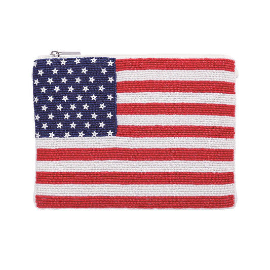 Mud Pie - Pouch - Americana Beaded Clutch - Findlay Rowe Designs