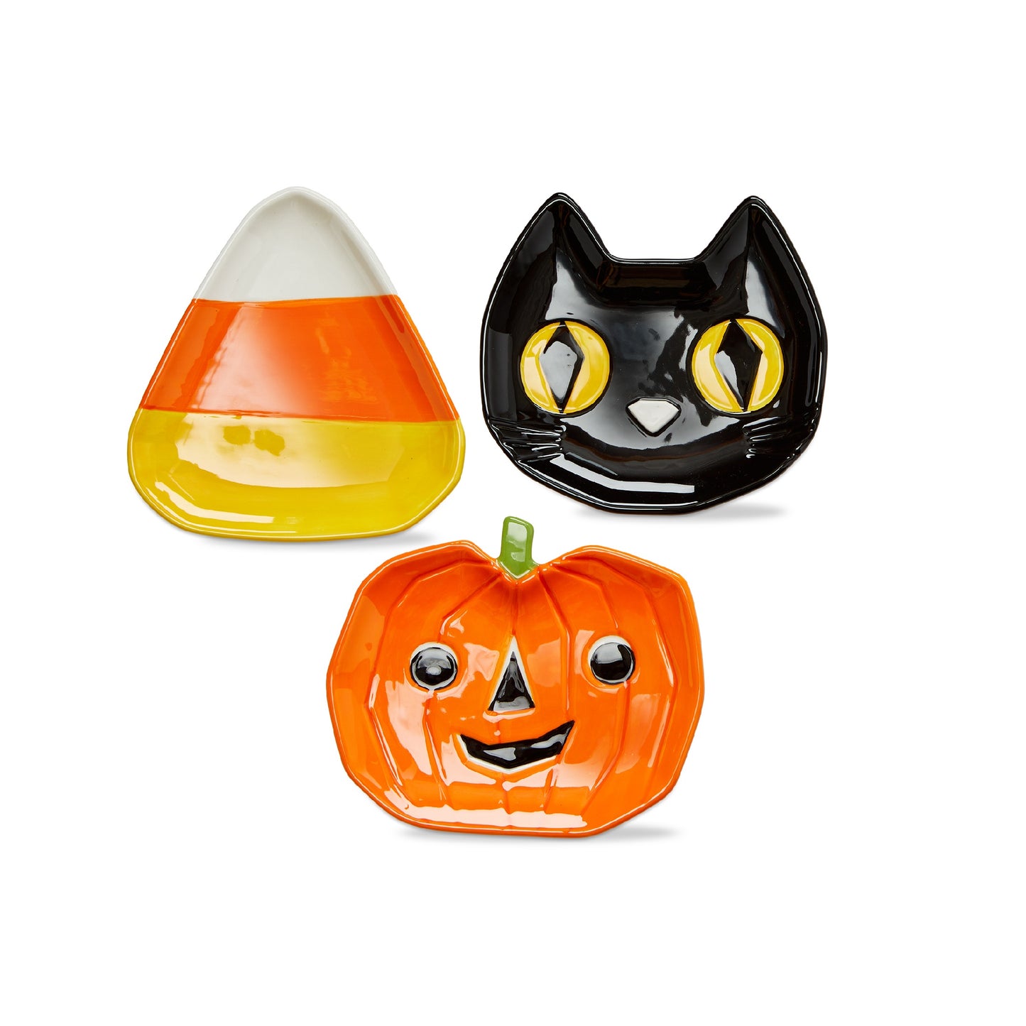 Appetizer Plate - Boo Crew - Pumpkin Candy Corn or Cat - Findlay Rowe Designs