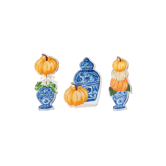 Mud Pie - Acrylic Sitters - Pumpkin Topiary - Findlay Rowe Designs