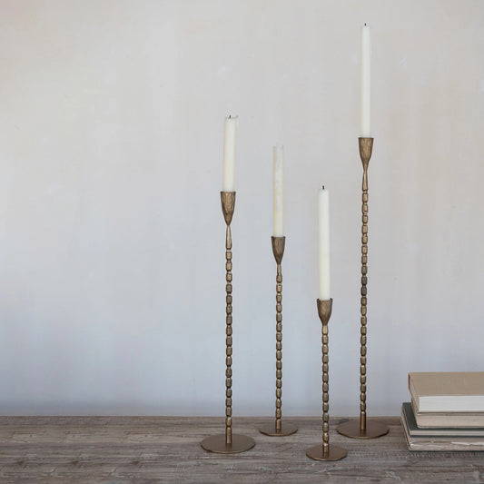 Candle - Taper Holder - Iron - Brass Finish - Findlay Rowe Designs