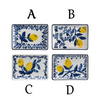 Appetizer Plate - Lemon Blue and White - Findlay Rowe Designs