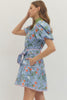 Entro - Dress - Blue Floral Mini - Findlay Rowe Designs