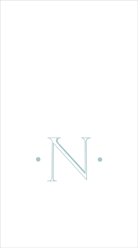 Caspari - Guest Towel Napkins - Single Initial - Antique Robin's Egg - Findlay Rowe Designs