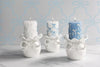 Mud Pie - Candle Pillar Holder - White Bow - Large