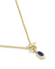 Kendra Scott - Necklace - Mini Elisa Gold Toggle Short Pendant - Blue Lapis
