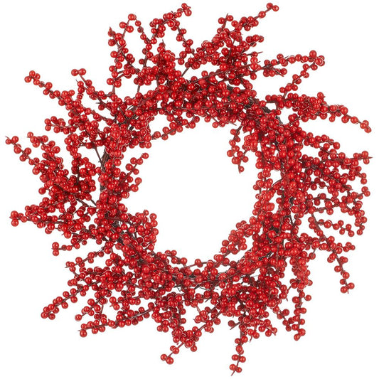 Allstate Floral - 23" Berry Wreath - Red Two Tone - Findlay Rowe Designs