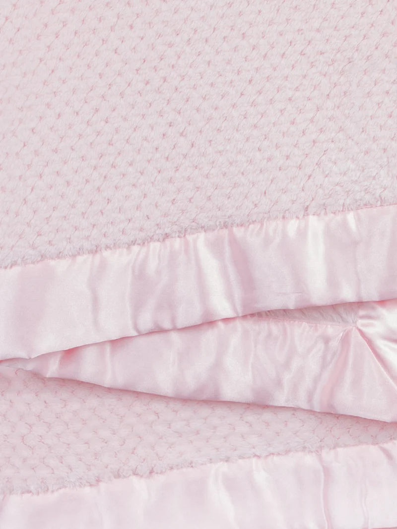 Little Giraffe - Baby Blanket - Honeycomb Pink