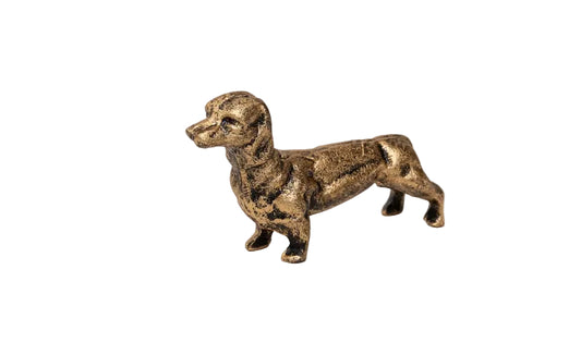Figurine - Gold Cast Iron Dachshund - Findlay Rowe Designs