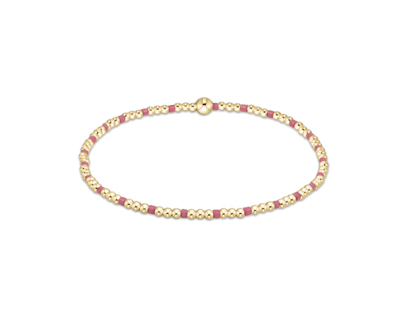 Enewton - Hope Sincerity Pattern 2mm Bead Bracelet - Bright Pink - Findlay Rowe Designs