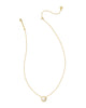 Kendra Scott - Necklace - Volleyball Gold Short Pendant - White Mother-of-Pearl