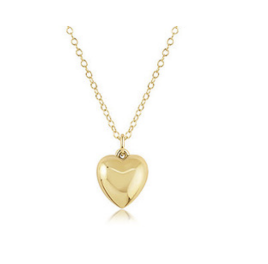 Enewton - 16in Necklace Gold - Love Plush Gold Charm - Findlay Rowe Designs