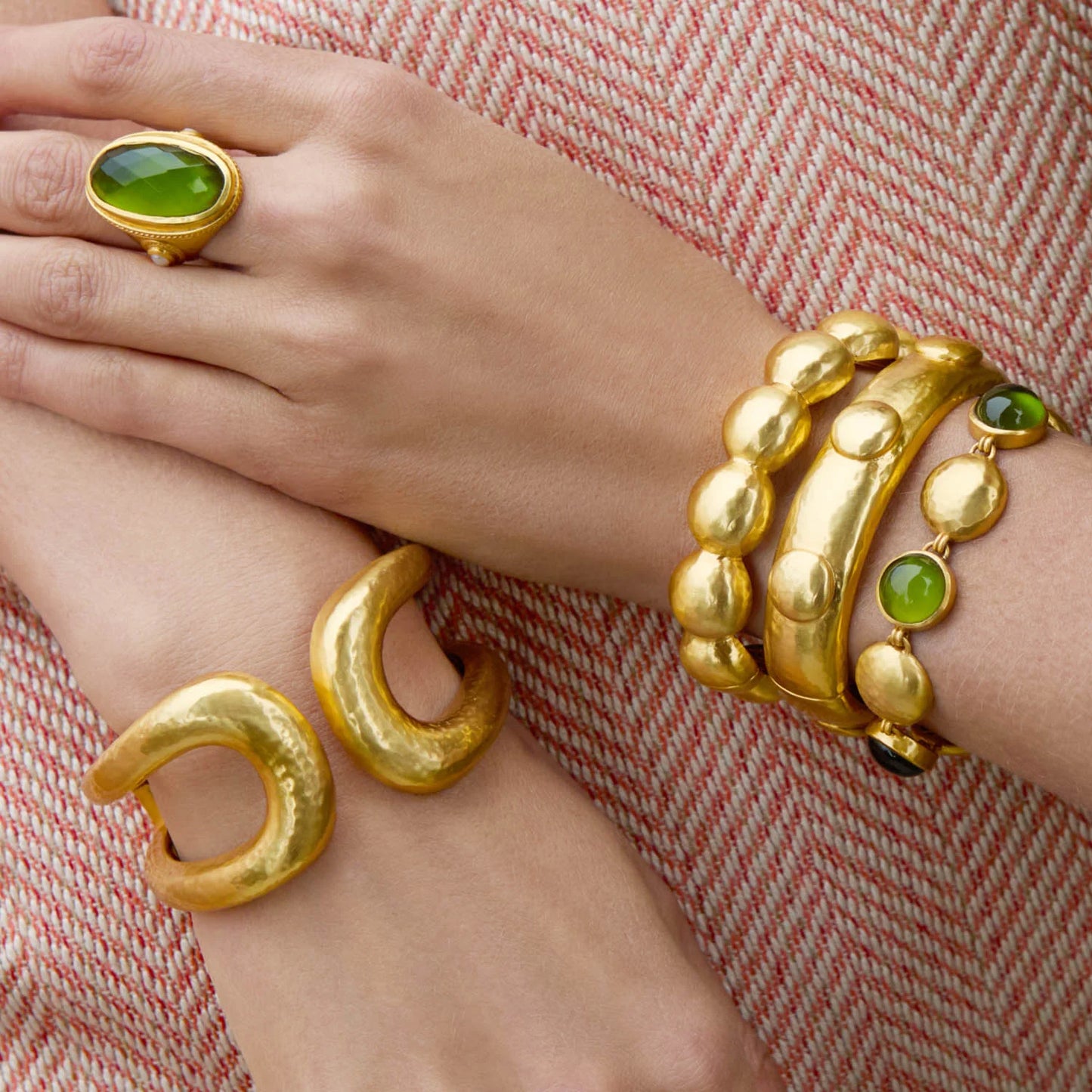 Julie Vos - Bracelet - Solara Cuff - Gold - Findlay Rowe Designs