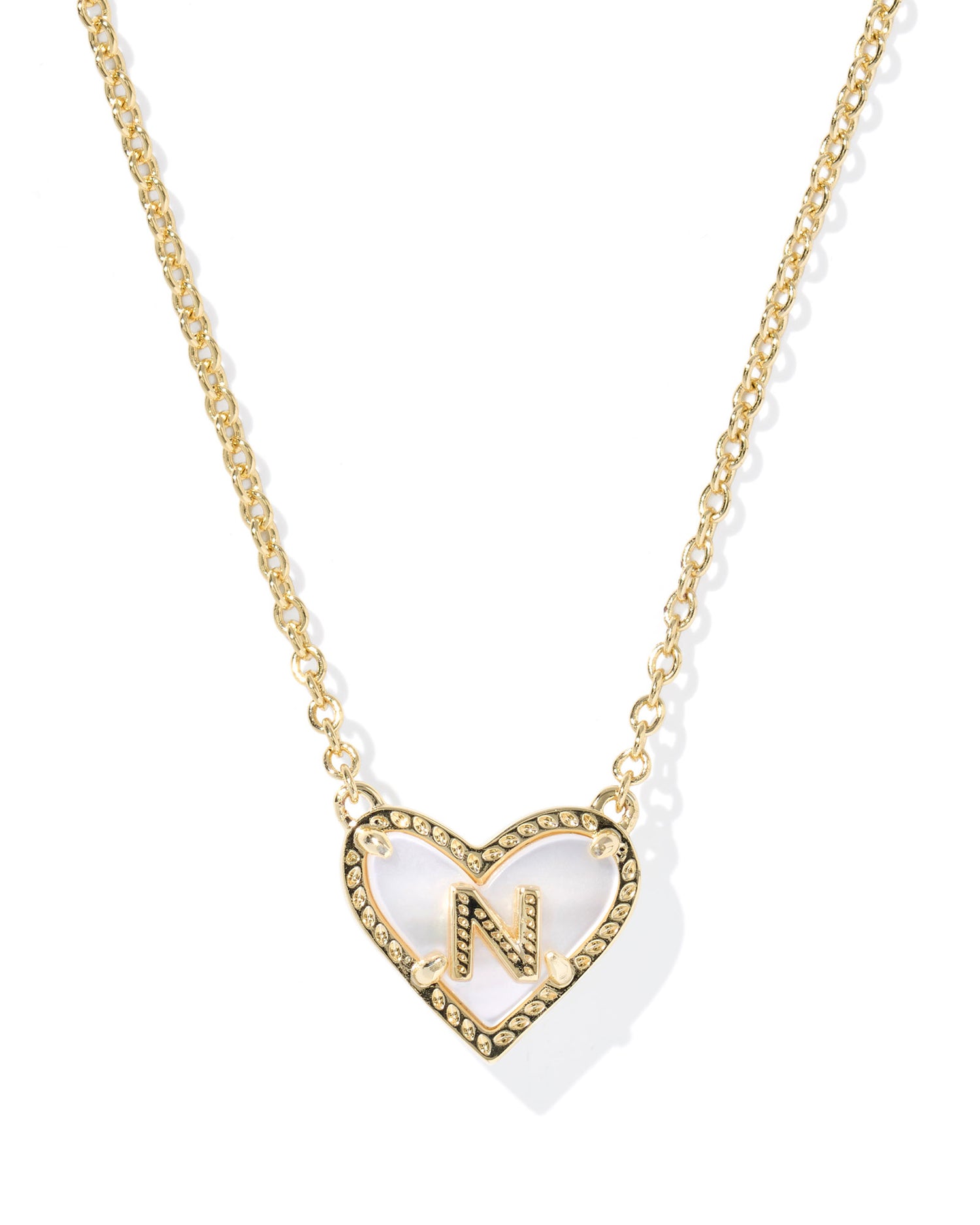 Kendra Scott - Necklace - Ari Heart Letter - Gold Short Pendant - Findlay Rowe Designs