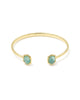 Kendra Scott - Bracelet - Daphne Gold Frame Cuff - Teal Amazonite - Findlay Rowe Designs