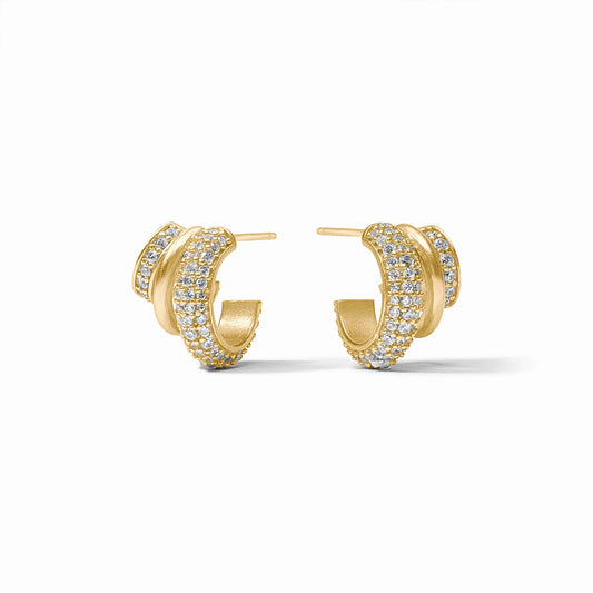 Julie Vos - Earrings - Stardust Triple Hoop - Gold - Findlay Rowe Designs