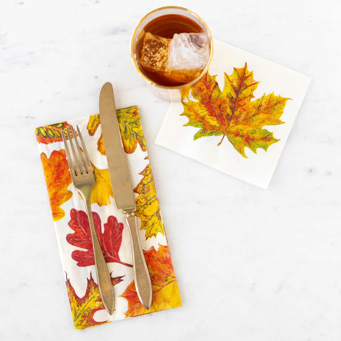 Hester & Cook - Guest Towel Napkins - Fall Foliage