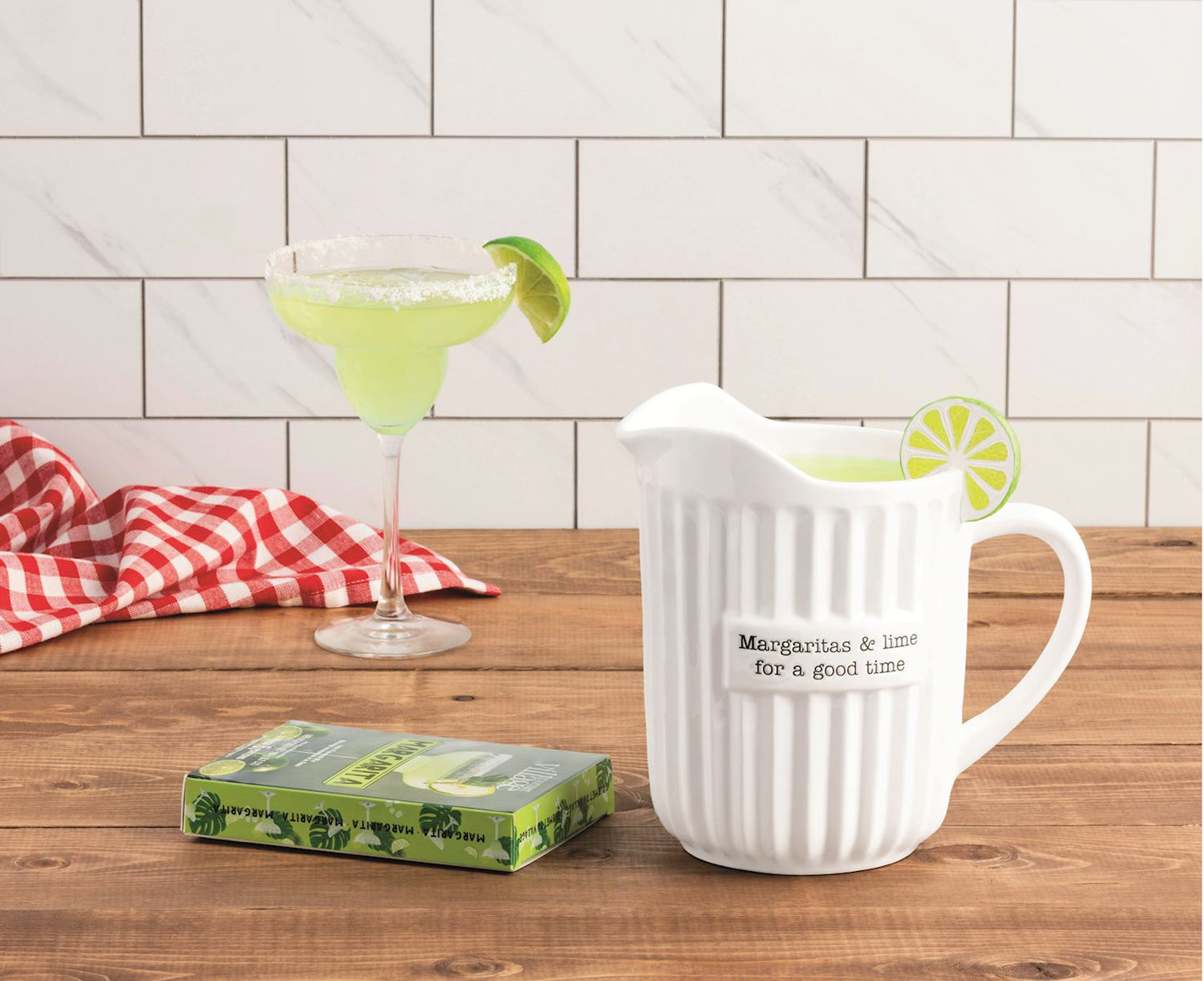 Mud Pie - Margarita Pitcher Gift 2 piece Set