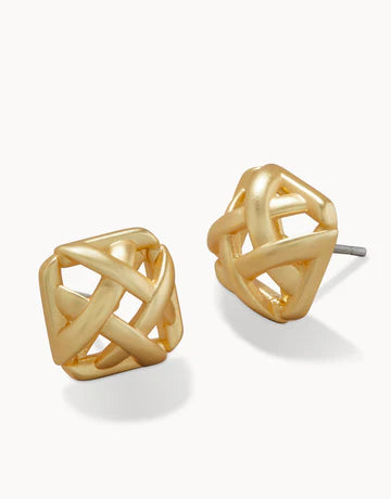 Spartina - Earrings - Cane Stud Gold - Findlay Rowe Designs