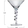 Martini Glass - Twisted Stem - 6 oz - Findlay Rowe Designs