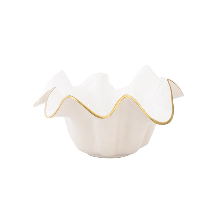 Beatriz Ball - Encanto - Medusa Bowl -Cream and White - Medium - Findlay Rowe Designs