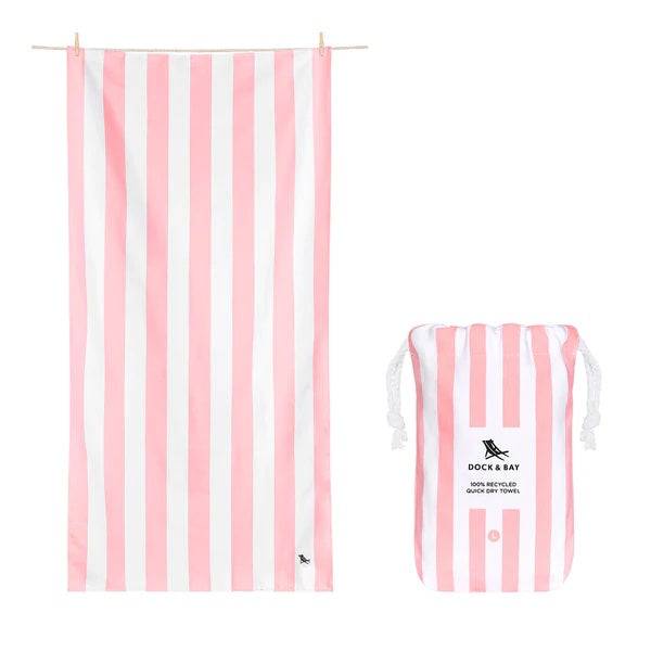 Dock & Bay: LARGE QUICK DRY TOWEL -  MALIBU PINK - Findlay Rowe Designs