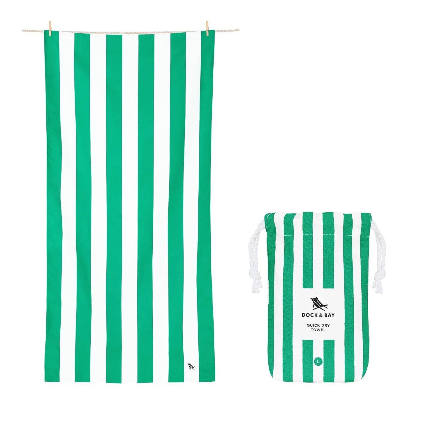Dock & Bay - Quick Dry Towels - Cancun Green - Findlay Rowe Designs