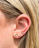 Kendra Scott- FRAMED ARI HEART STUD EARRINGS GOLD LIGHT PINK DRUSY - Findlay Rowe Designs