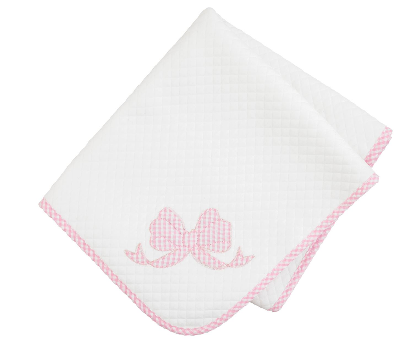 Mud Pie - Baby Blanket - Bow Quilted - Findlay Rowe Designs