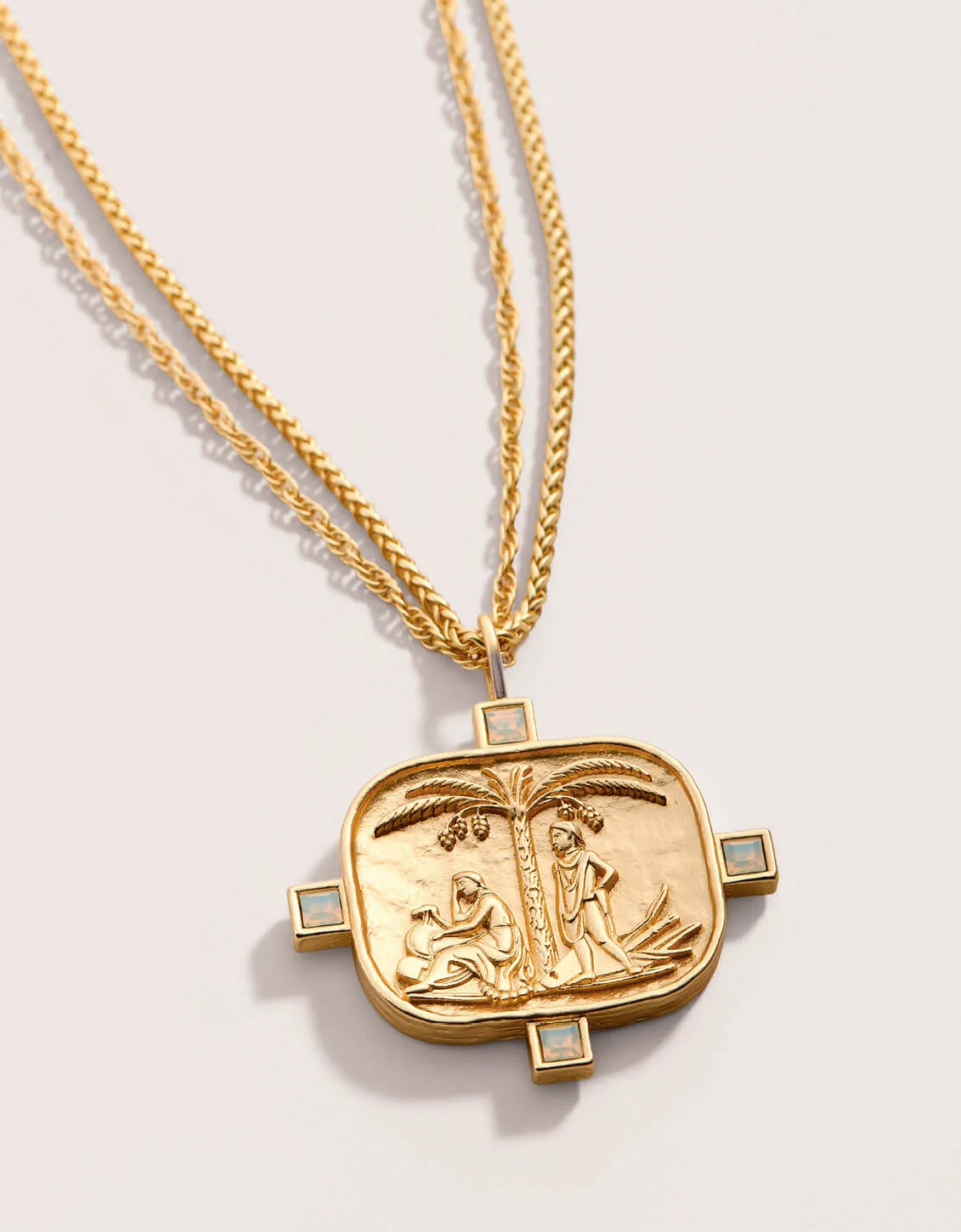 Spartina - Necklace - Kirk's Bluff 28" - White Opal