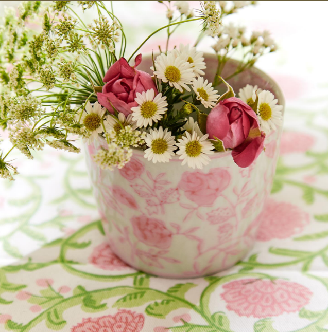 Pink Chinoiserie Small Cachepot - Findlay Rowe Designs