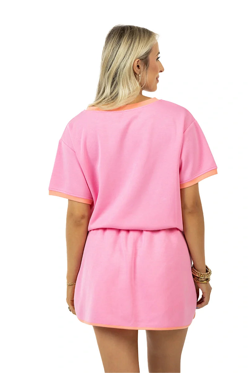 Katydid - Skort and Top Set - Pink and Orange - Findlay Rowe Designs