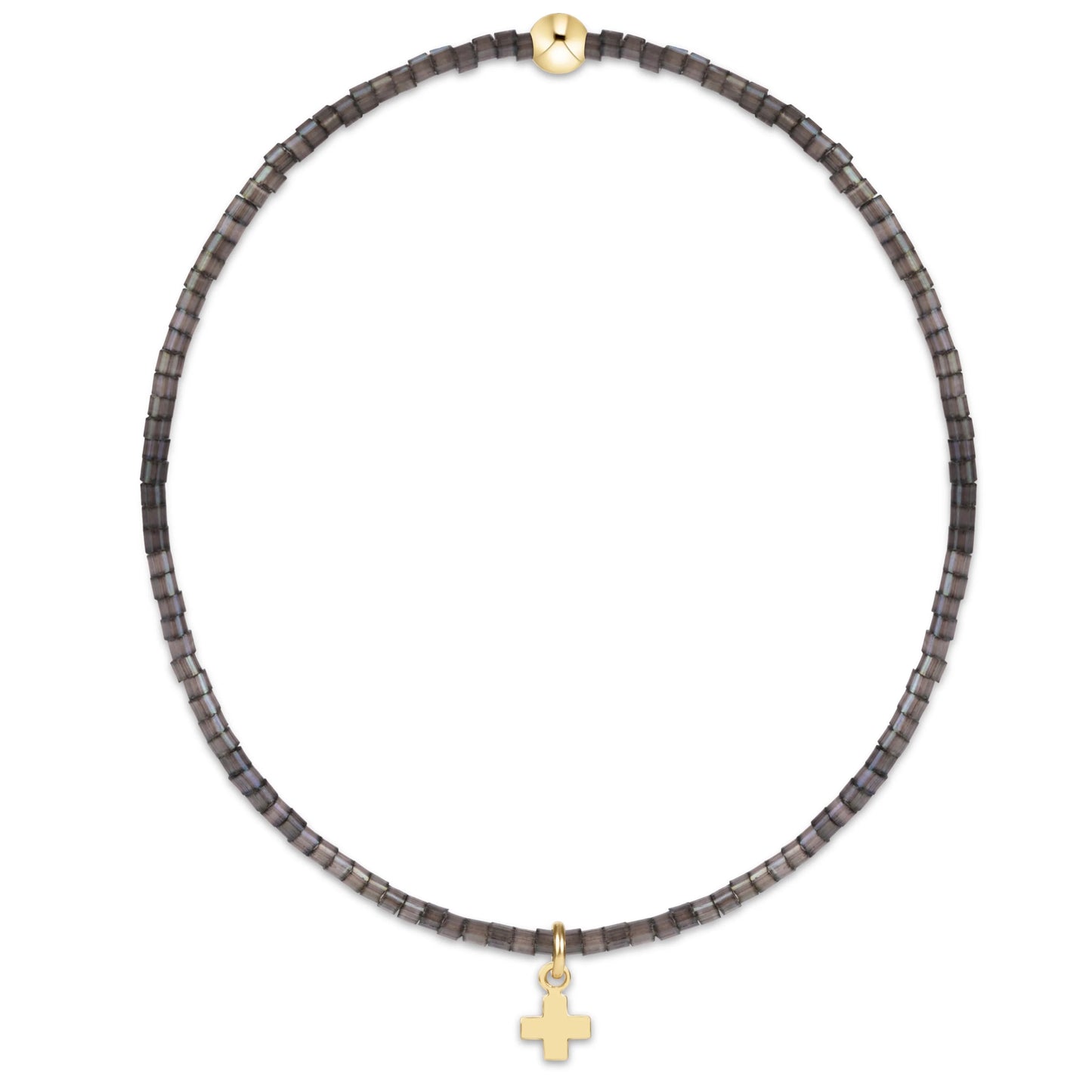 Enewton - Hope Classic Moonlight Bracelet - Signature Cross Small Gold Charm